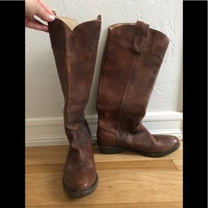 Frye pull on boots